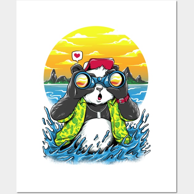 summer panda Wall Art by spoilerinc